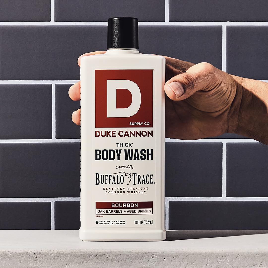Duke Cannon Supply Co. 2-in-1 Tea Tree Hair Wash & Bourbon Body Wash Bundle - Masculine Scent - Gentle Cleansing Hair Wash - Deep Cleaning Body Cleanser - Bourbon Body Wash/ Tea Tree 2-1 - 2 Pack