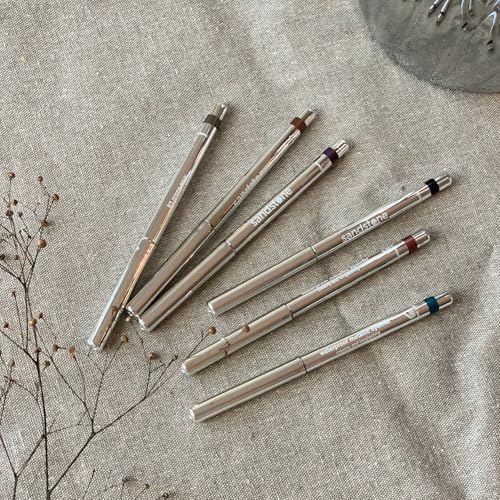 Sandstone Scandinavia Hypoallergenic Waterproof Metallic Eyeliner Pencil ? Green ? Fragrance-Free, Vegan ? Smudge-Proof Eye Liner for Sensitive Eyes
