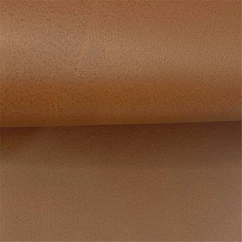 Warren 18-Inch Cube Ottoman with Vegan Leather - Carmel (Variation: Caramel)