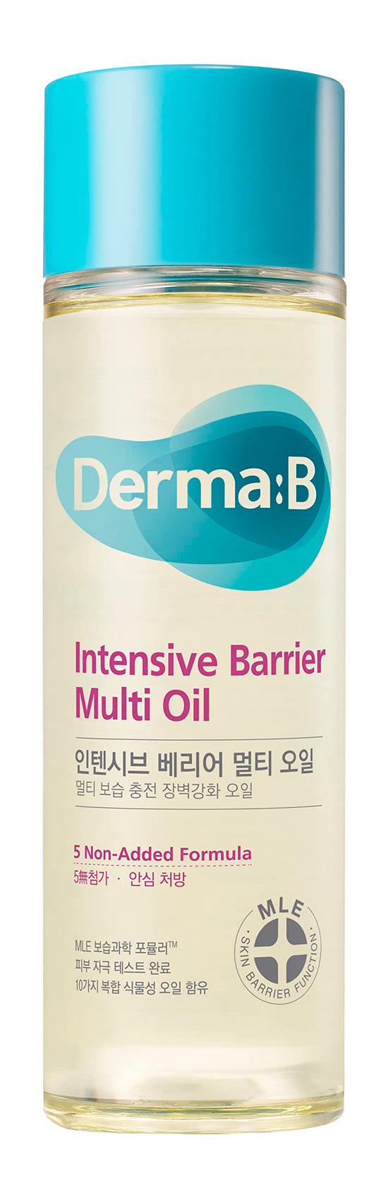 Derma B | Intensive Barrier Multi Body Oil | Moisturizing Non-Sticky Multi-Use Oil After Shower | 10 Botanical Skin Oil for Sensitive Skin | Korean Body Oils for Women & Men | 4.56 fl oz (135ml)