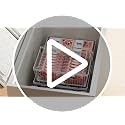 Large Freezer Organizer Bins 4 Pack for 10-20 Cu.Ft Freezers - Leak-Proof Bottom