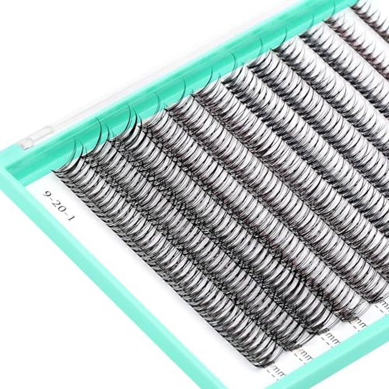 BODERMINCER 8-16mm to Choose Fish Tail Design 120pcs Thickness 0.1mm C Curl 12 Root Women Lady Individual Black False Eyelash Cluster Eye Lashes Extension Tools (8-10-12-14-16mm MIX)