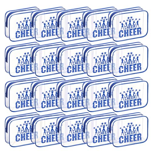 Blue Cheerleading Goodie Bags 20 Pcs Waterproof 7x5 Inch Party Gifts