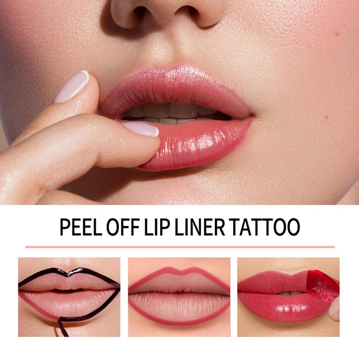 Kassaria Lip Stain, Peel Off Non-Stick Cup Matte Waterproof Longwear Liquid Lipliner, No Smudging, For All Skin Type (#04)
