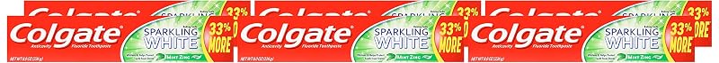 Colgate Sparkling White Mint 8 Oz Toothpaste - Pack of 6