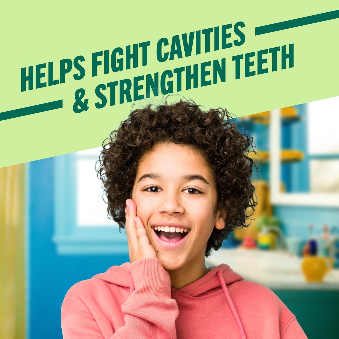 TheraBreath Kids Anticavity Fluoride Oral Rinse, Strengthens Teeth & Enamel, Alcohol Free & Dye Free, Certified Organic Bubblegum Blast Flavor, 16 Fl oz