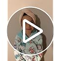 Kids Hair Towel Wrap Set - Small Bamboo Viscose Hair Drying Wrap with Seashell Pink & Seafoam Blue