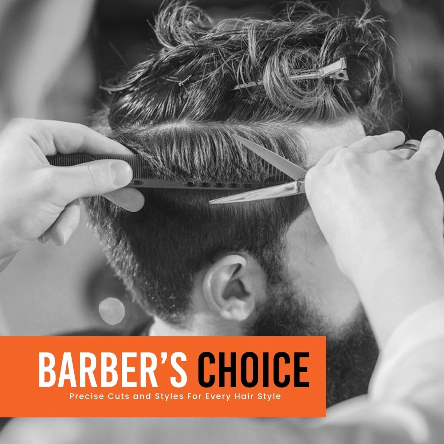 Hair Cutting Scissors 6.25" Barber Scissor, Ideal for Professional Barber, Men, Women, and Hair Stylist Trimming Kit for Haircutting Best Shears for Hair Cut by SIZZO