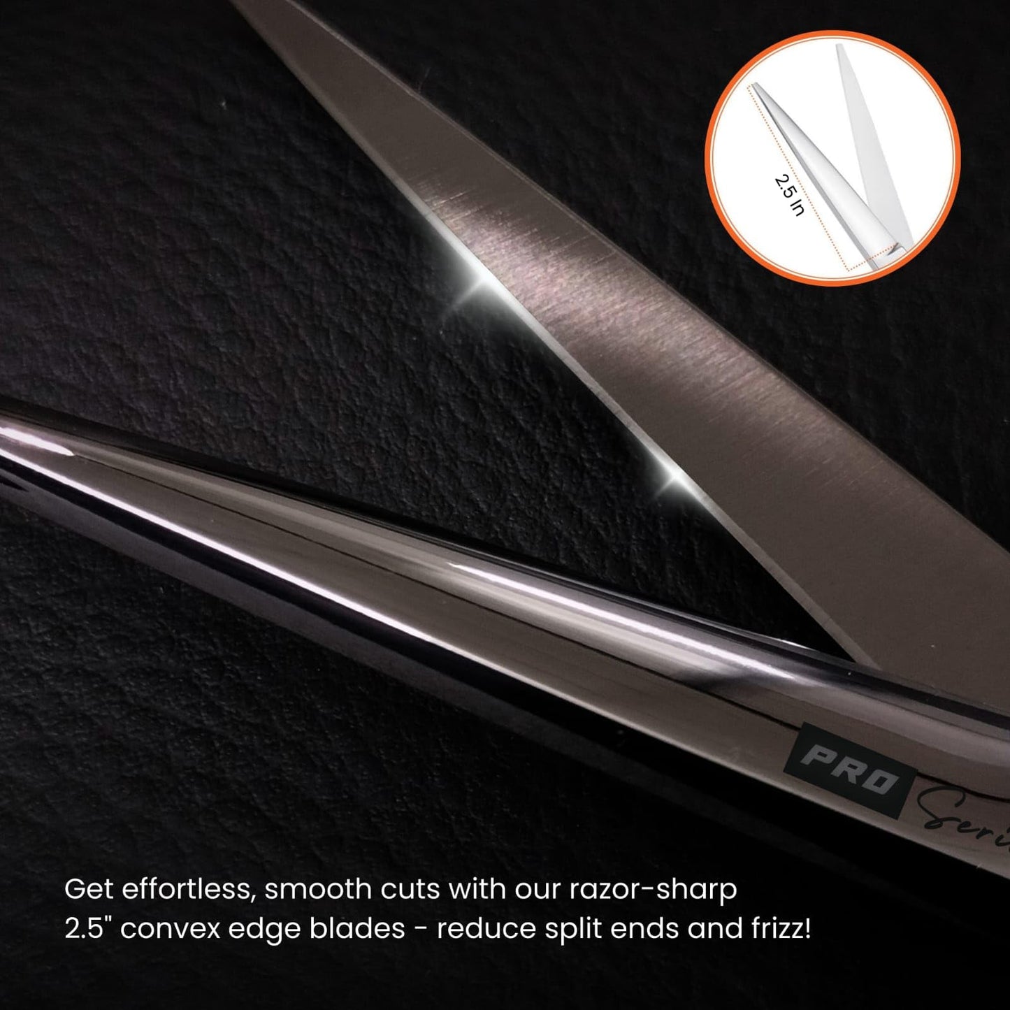 Hair Cutting Scissors 6.25" Barber Scissor, Ideal for Professional Barber, Men, Women, and Hair Stylist Trimming Kit for Haircutting Best Shears for Hair Cut by SIZZO