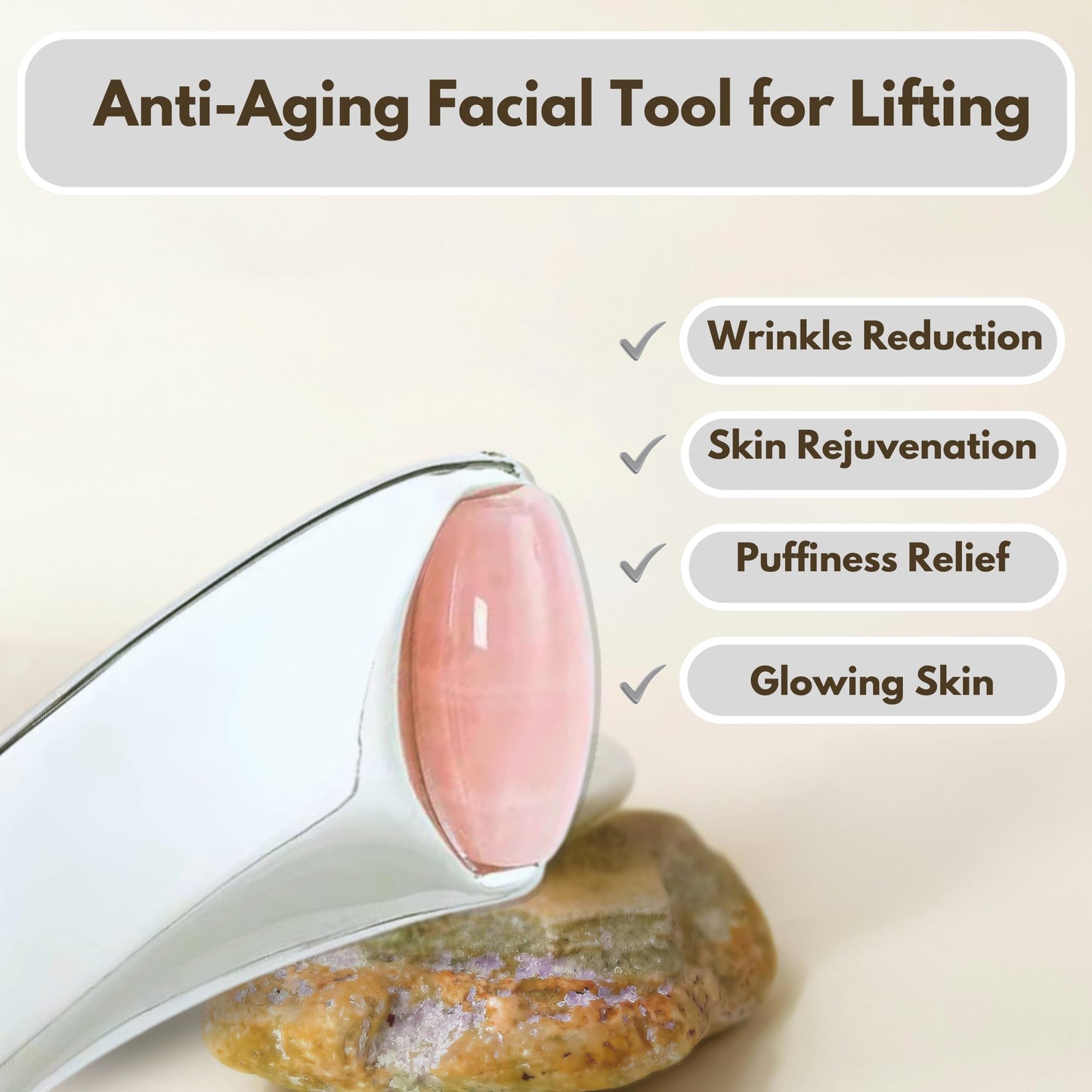 2-in-1 Gua Sha & Jade Roller Face Massager, Anti-Aging Facial Tool for Lifting, Wrinkle Reduction, Skin Rejuvenation, Puffiness Relief, and Glowing Skin – Gua Sha Massage for a Youthful Look