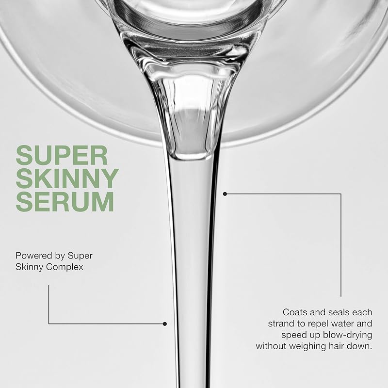 Paul Mitchell Super Skinny Serum Anti-Frizz Blowout Primer with Heat Protectant - Vibrant & Berry Scent 5.1oz