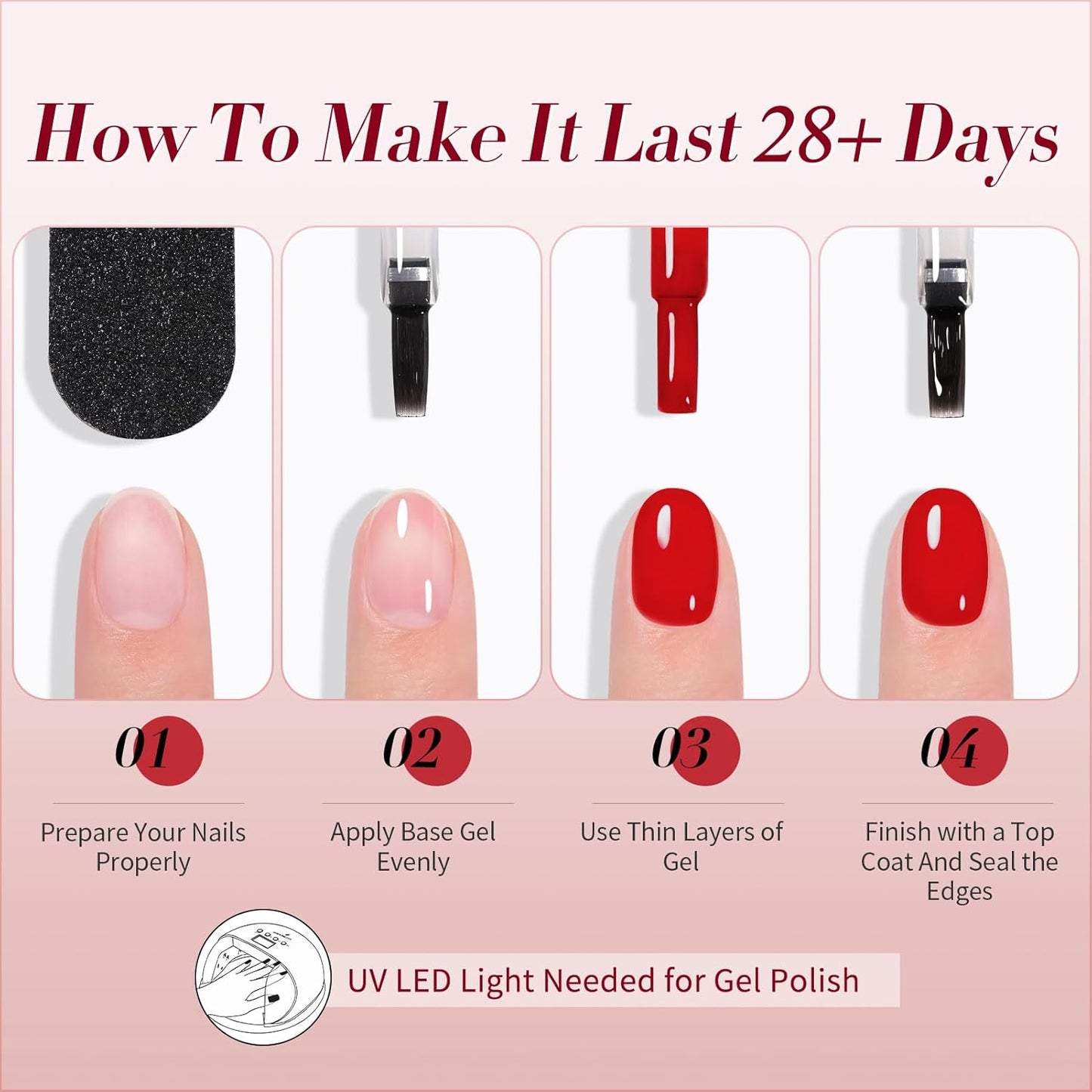 Born Pretty Neon Jelly Gel Nail Polish Set - Halloween Colors, Soak Off UV/LED for Salon & DIY