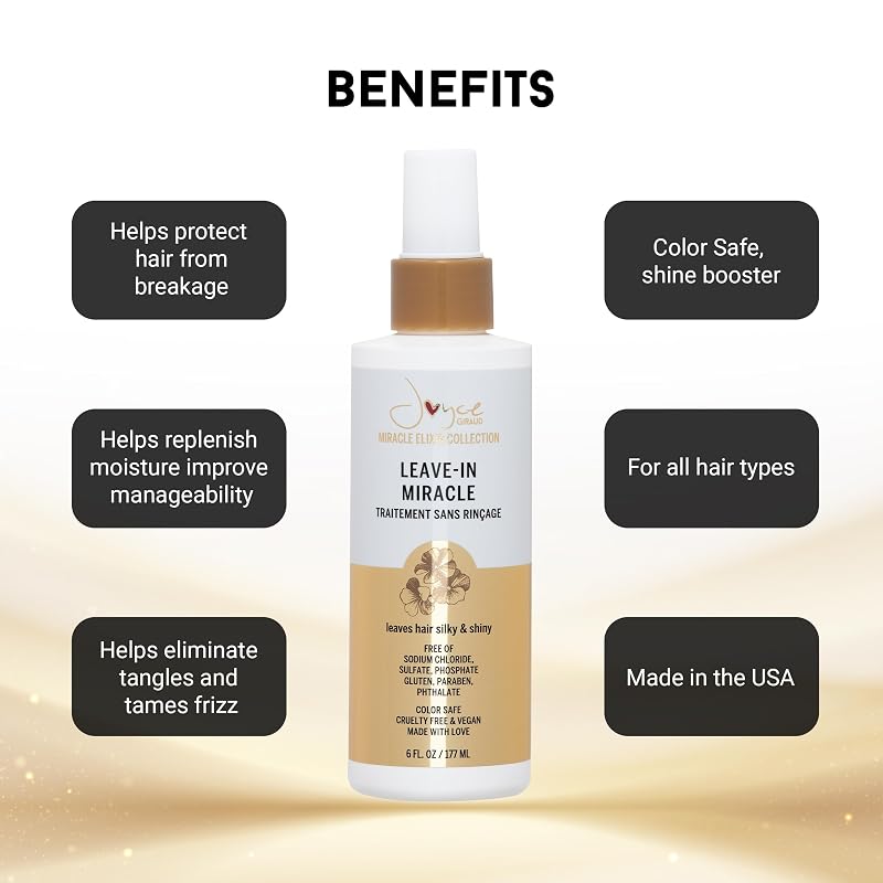 Leave-In Miracle Hair Treatment with Pure4 Oils – 6 Oz