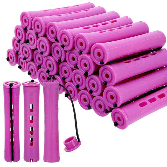 Classicseali 30PCS Perm Rollers,Purple Perm Rods for Black Women Bangs, Small Perm Rods DIY Hair Tools, Used to Create Different Types of Hairstyles at Home and Salon, Such as Curly and Wavy Hair