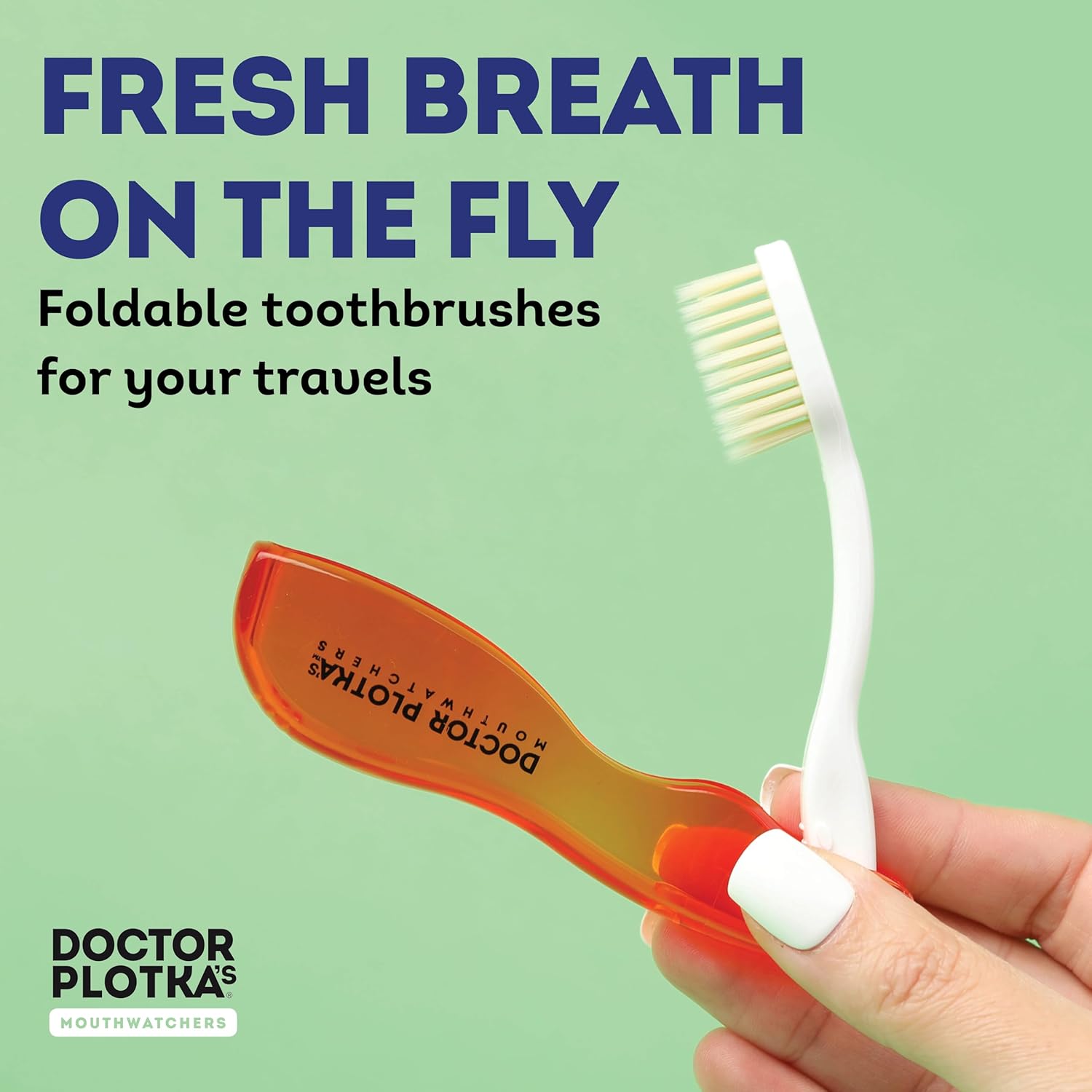 Soft Flossing Toothbrush for Sensitive Teeth - MOUTHWATCHERS Travel Toothbrush 4-Pack