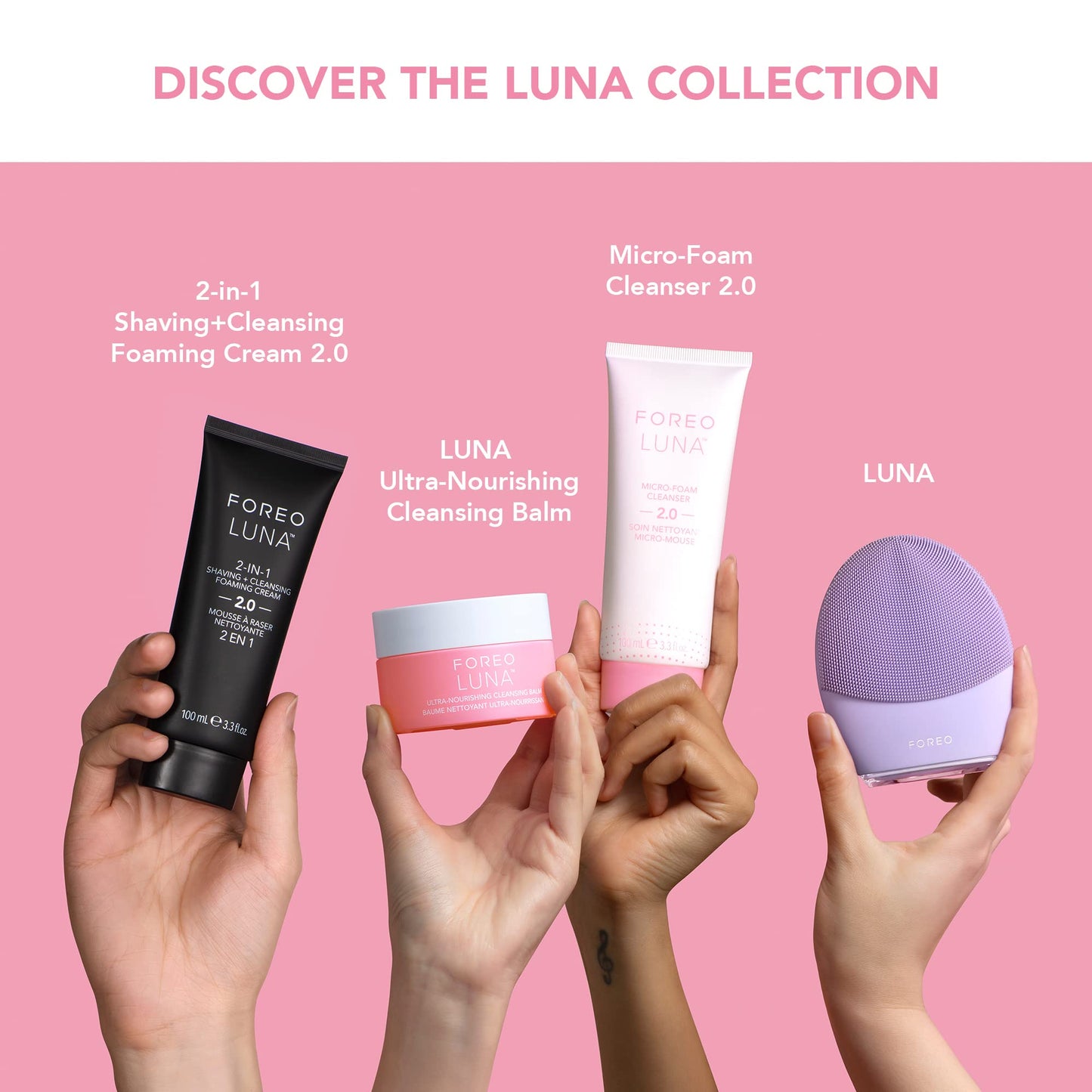 FOREO LUNA Nourishing Cleansing Balm - Gentle Waterproof Makeup Remover - Waterless Oil Cleanser - Eye Makeup Remover - Vegan - Cruelty & Fragrance-Free, Eco-Friendly - 0.5 fl.oz