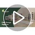 Furinno Cubic Extra Thick 5-Cube Closet Organizer Shelf - White