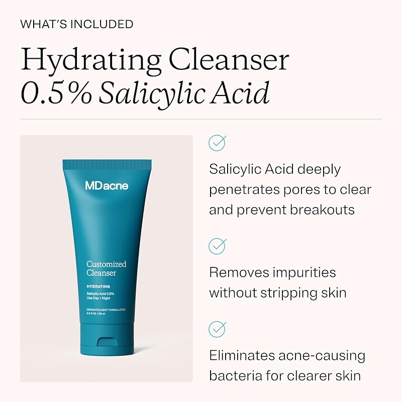 3-Step Acne Treatment Kit with Benzoyl Peroxide 2.5% — 60 Day Supply, 2 Count