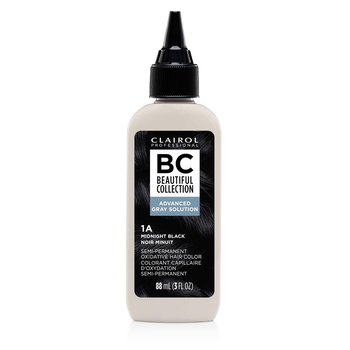 Clairol Professional Beautiful Collection Advanced Gray Solutions, 1A Midnight Black, 3 oz. - Packaging May Vary