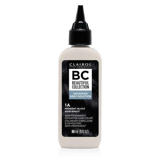 Clairol Professional Beautiful Collection Advanced Gray Solutions, 1A Midnight Black, 3 oz. - Packaging May Vary