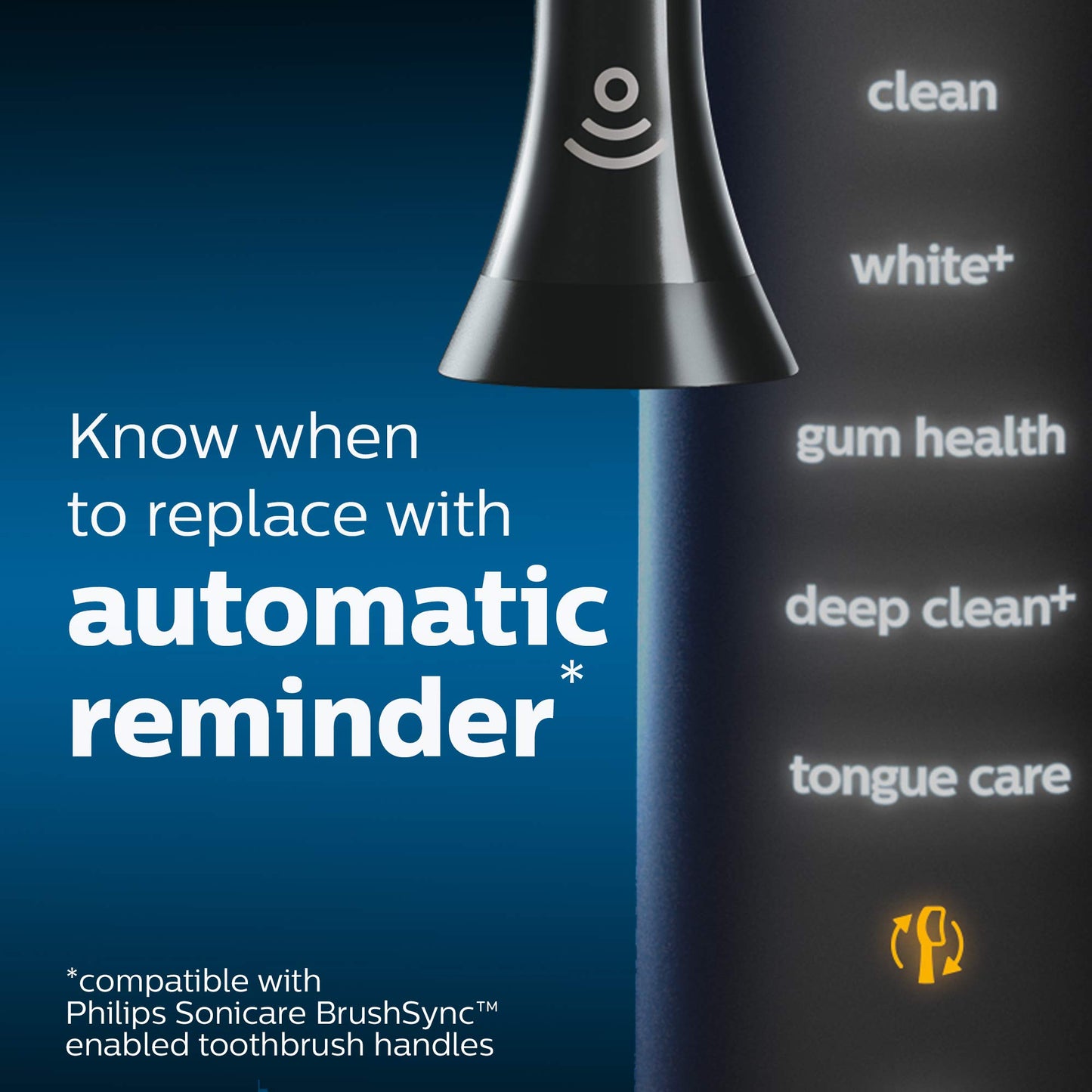 Philips Sonicare Genuine G3 Premium Gum Care Replacement Toothbrush Heads, Black, HX9054/95