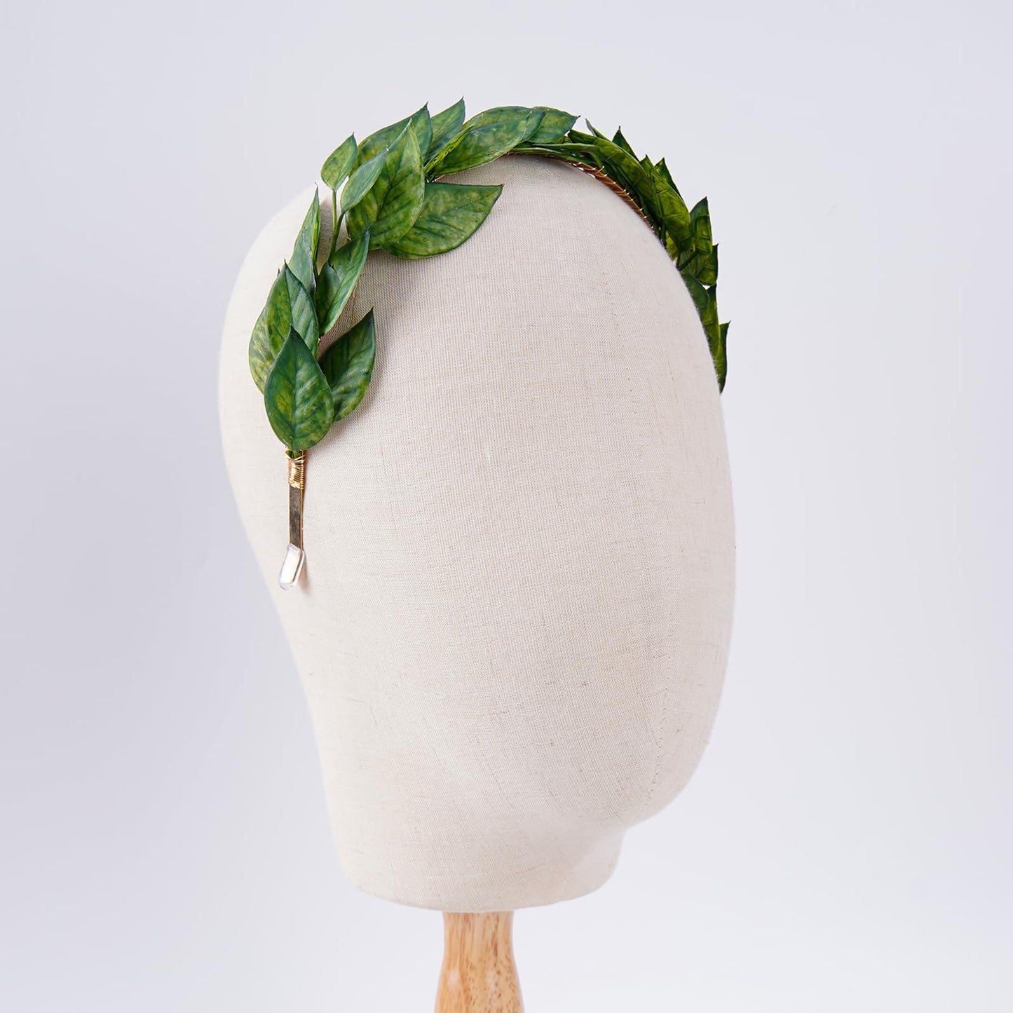 KorViSHOW Green Laurel Leaf Headbands - Elf Greek Crown Headpiece Fairy Medieval Forest Elven Headband for Women Men Halloween Renaissance Renfaire Cosplay Toga Costume Hair Accessories