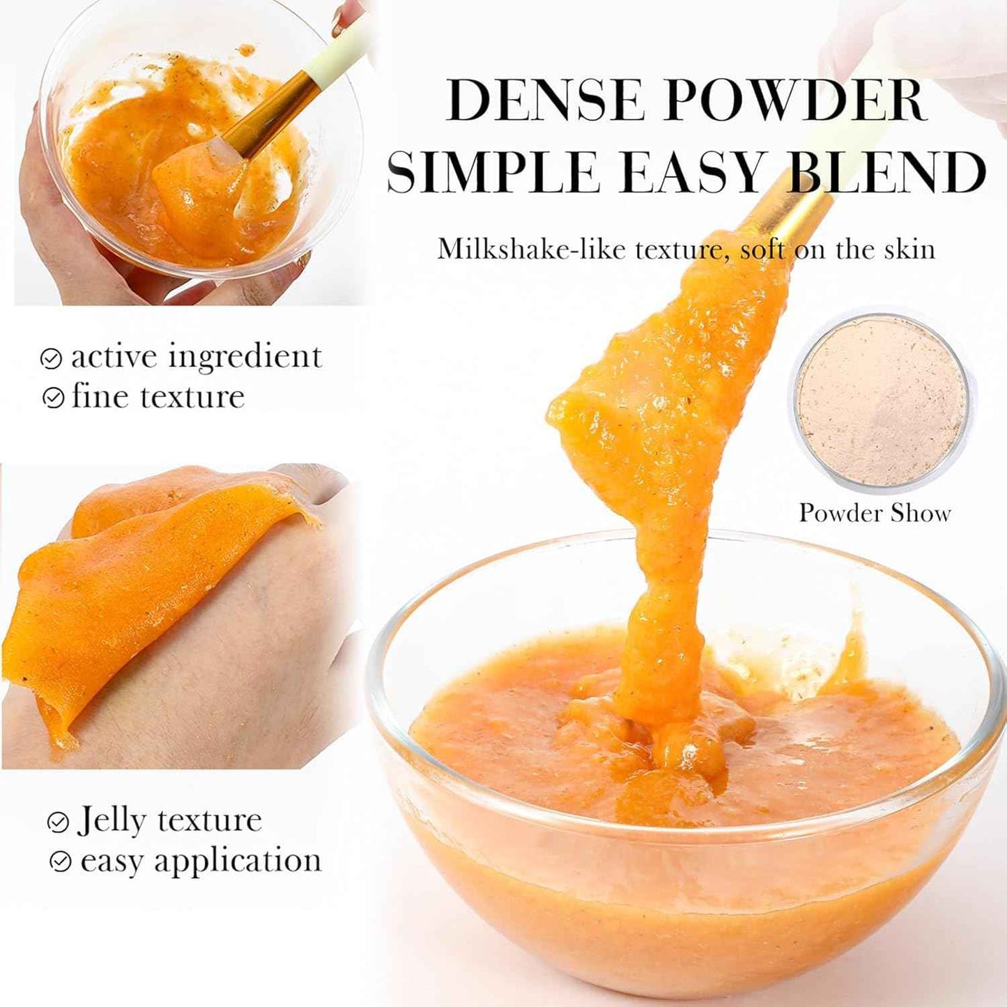 ChicNana Jelly Face Mask Peel Off Powder 650g Moisturizing and Hydrating Repair and Smooth Skin Care for Home Salon Spa (Rose Hyaluronic Acid)