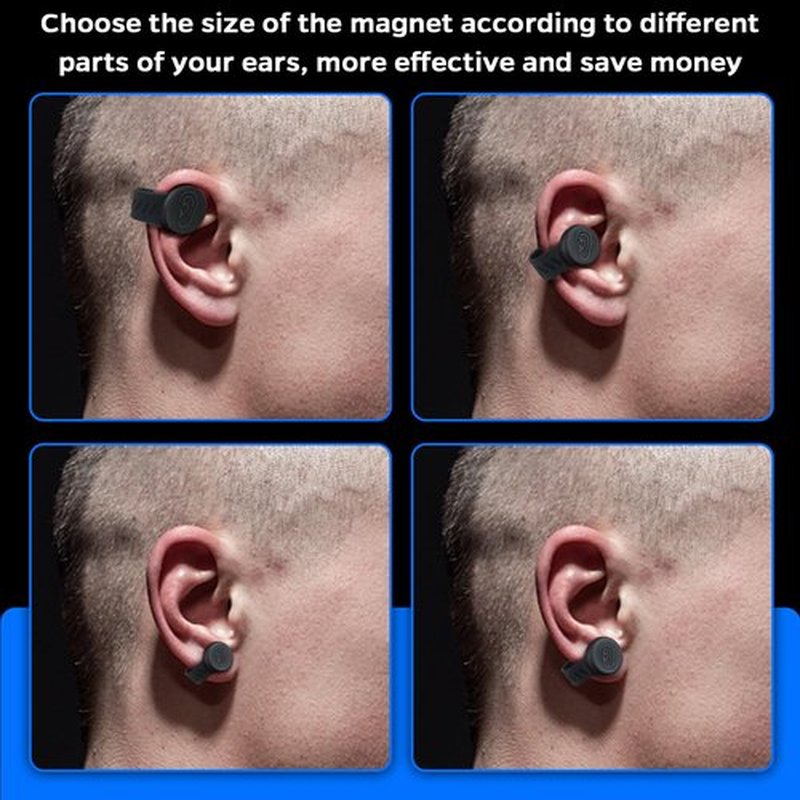 Cauliflower Ear Magnet - Effective Magnets Compression Kit - Prevention & Treatment of Hematomas & Keloid in BJJ, Wrestling, MMA, Grappling, Boxing, Muay Thai, Rugby (Small and Large, Each 1 PCS)