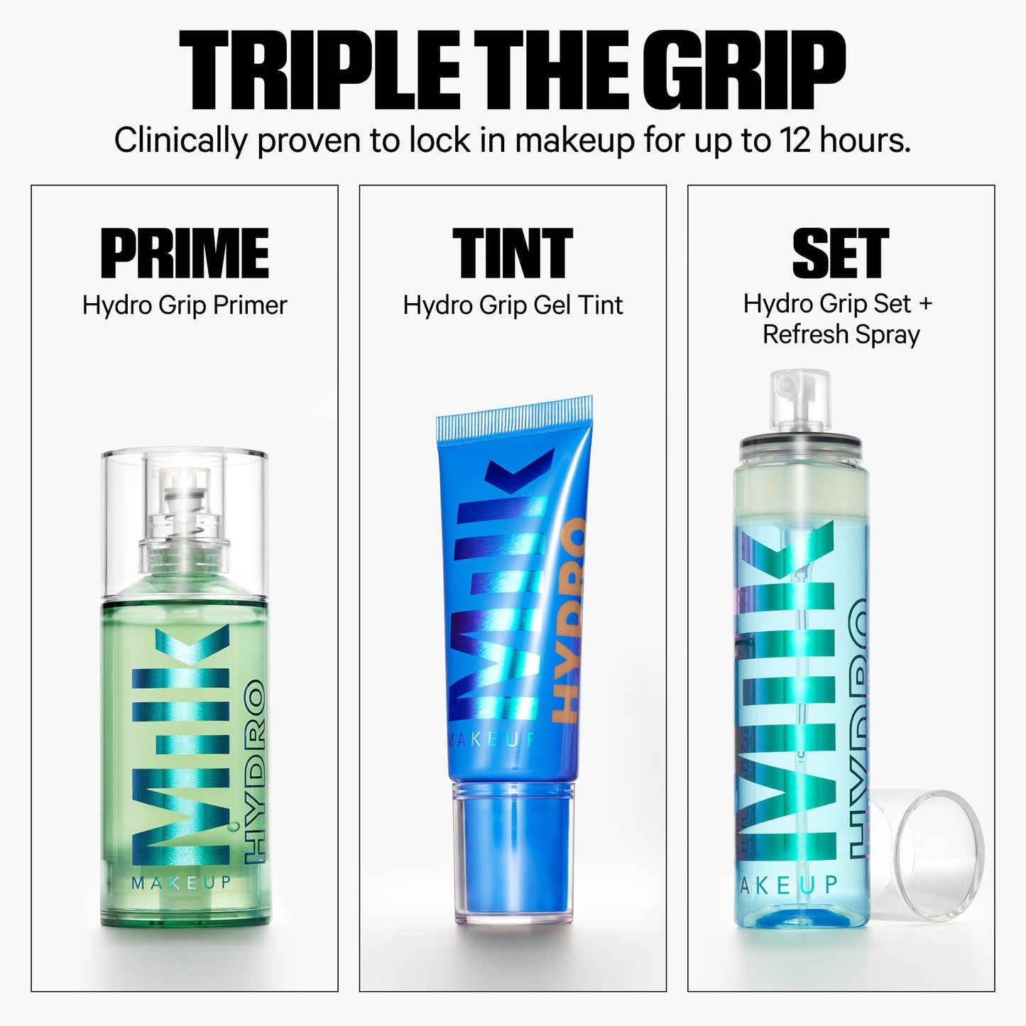 Milk Makeup Hydro Grip Hydrating Gel Skin Tint with Hyaluronic Acid – Buildable Light Coverage for Up to 12 Hours w/Dewy Finish – Non-Comedogenic – 14 Very Deep w/Neutral to Cool Undertones, 1oz