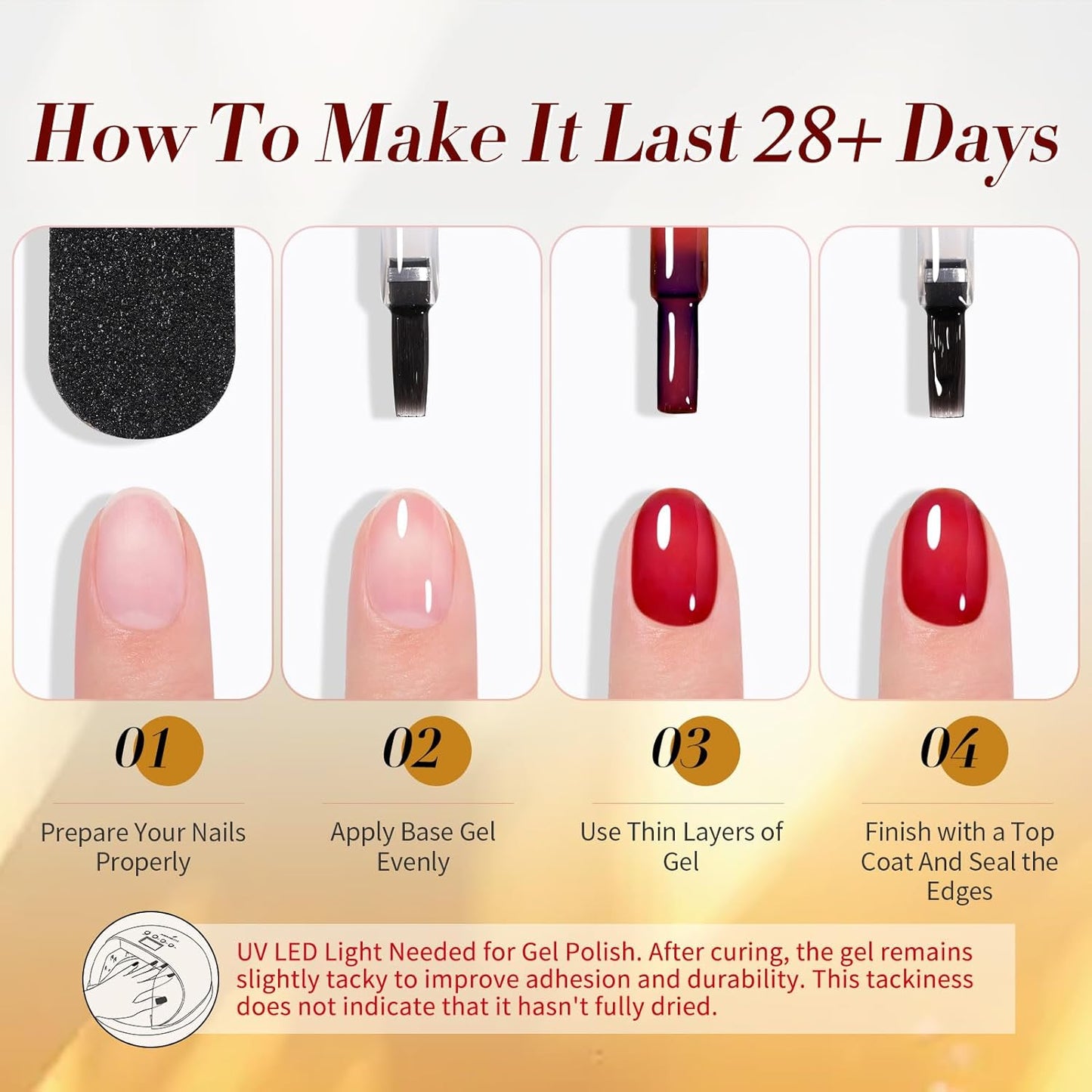 Born Pretty Neon Jelly Gel Nail Polish Set - Halloween Colors, Soak Off UV/LED for Salon & DIY