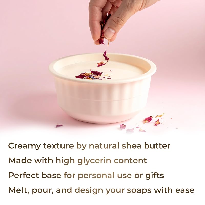 Shea Butter Melt & Pour Soap Base 5 lb - SLS/SLES Free, 80 oz Bundle