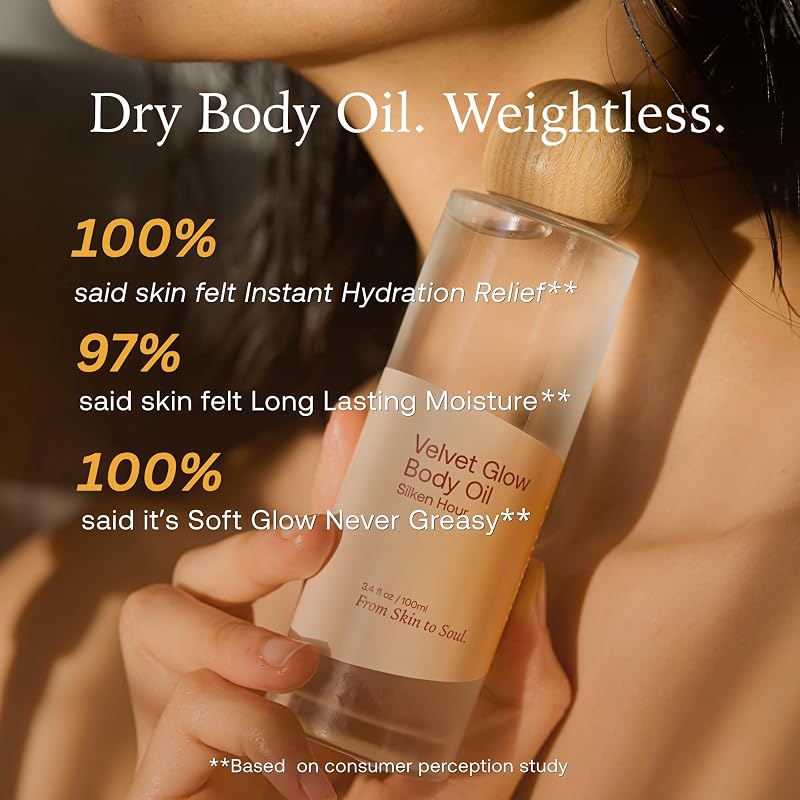 Hydrating Body Oil for Dry Skin - Non-Greasy, Fast-Absorbing with Sea Fennel & Vitamin E