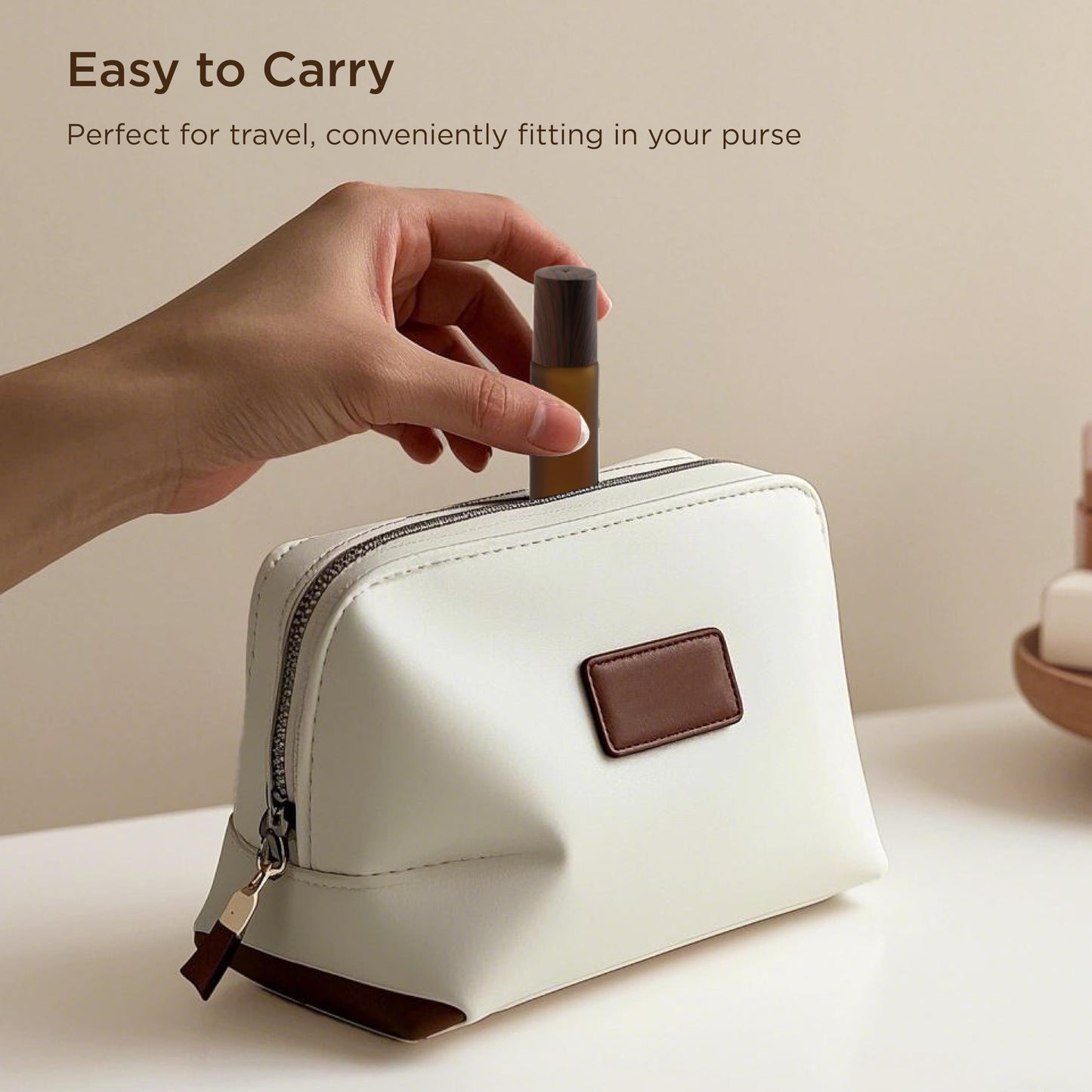 SESENSE Essential Oil Roller Bottles, 10ml Thick Glass Perfume Roller Bottles with Funnel Opener and Dropper Amber Glass Empty Bottles with Stainless Steel Roller Balls (Amber, 4 Pack)