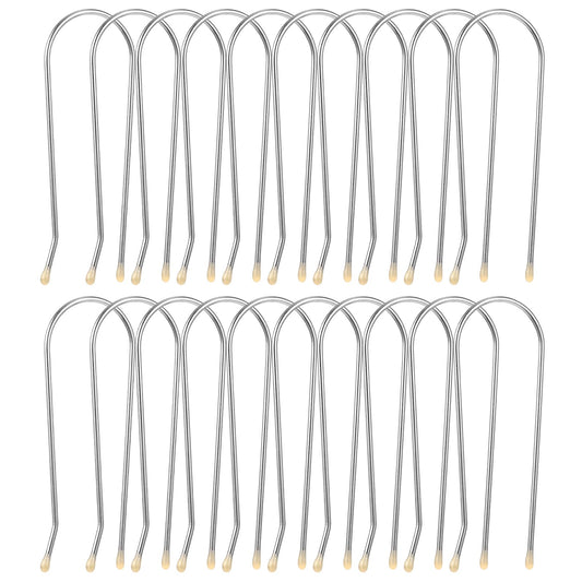 Oruola 20pcs Hot Roller Pins,1 In Hot Roller Clips for Electric Rollers,Clips for Hot Rollers Replacements, Hot Roller Pins for Electric Rollers Travel, U-Shape Hot Curler Clips,Yellow