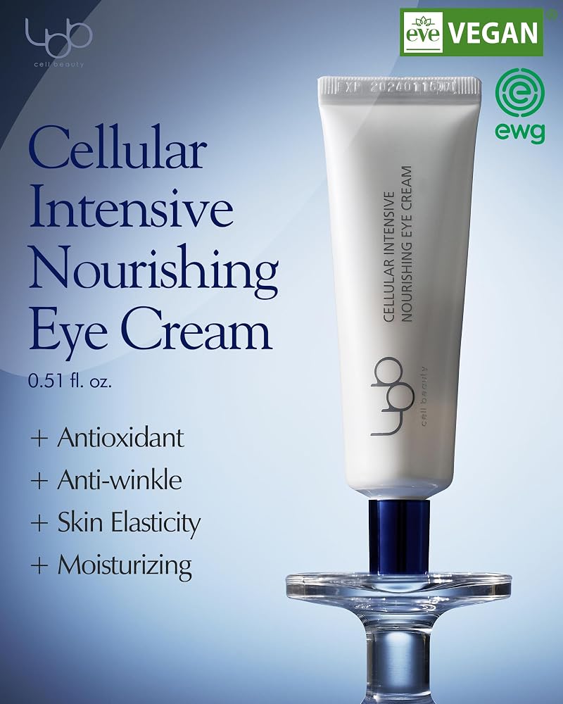 Eye Cream - Cellular Intensive Nourishing, Vegan, Anti-Aging with Tangerine Water & Shea Butter (0.5 oz)