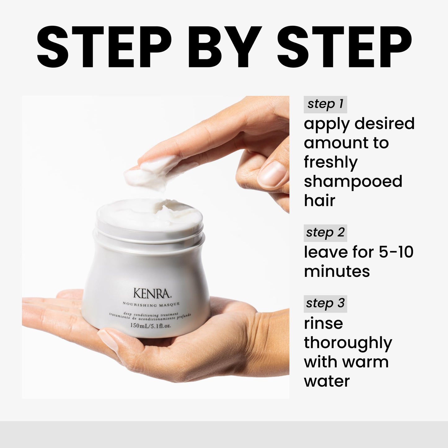 Kenra Professional Nourishing Masque | Deep Conditioning Treatment | Replenishes Moisture & Conditions | Repairs & Rejuvenates Dry, Damaged Hair | Provides Radiant Shine| All Hair Types | 5.1 fl. Oz