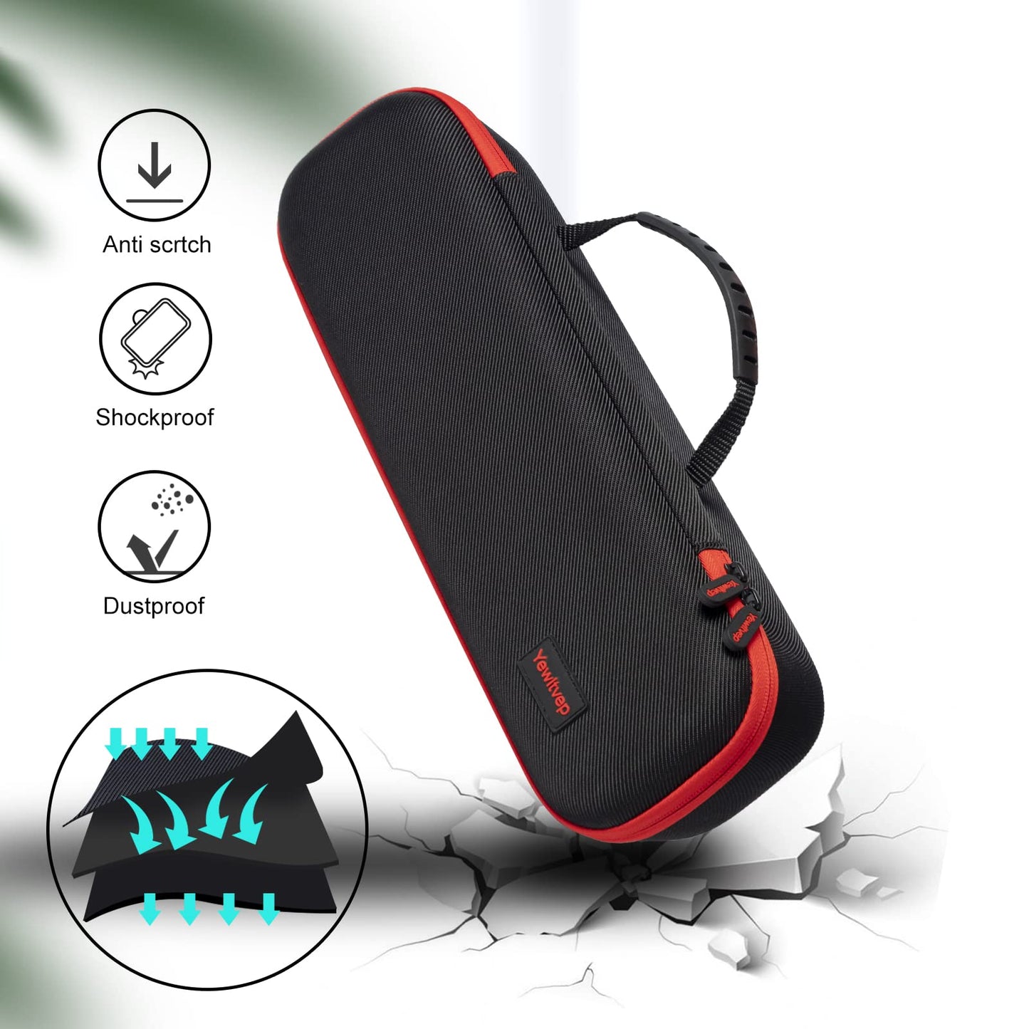 Yewltvep Case for One-Step Volumizer Plus 2.0, Hard Travel Case Fits for One-Step Volumizer Plus, Hair Dryer and Styler Hot Air Brush Storage Organizer, Carrying Box for Hair Dryer Brush(Box Only)