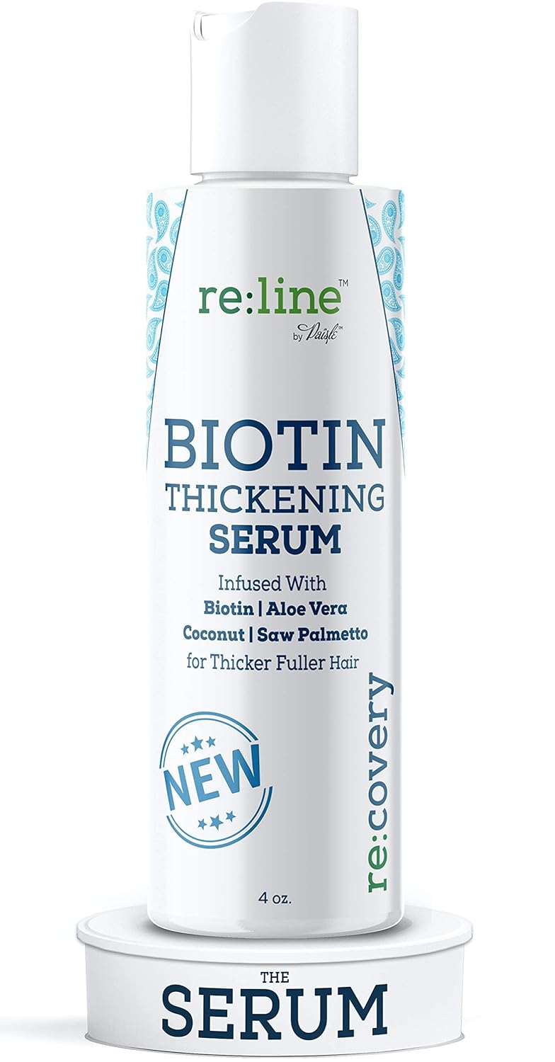 Hair Growth Serum with Biotin - Natural Thickener for Men & Women, 4 oz