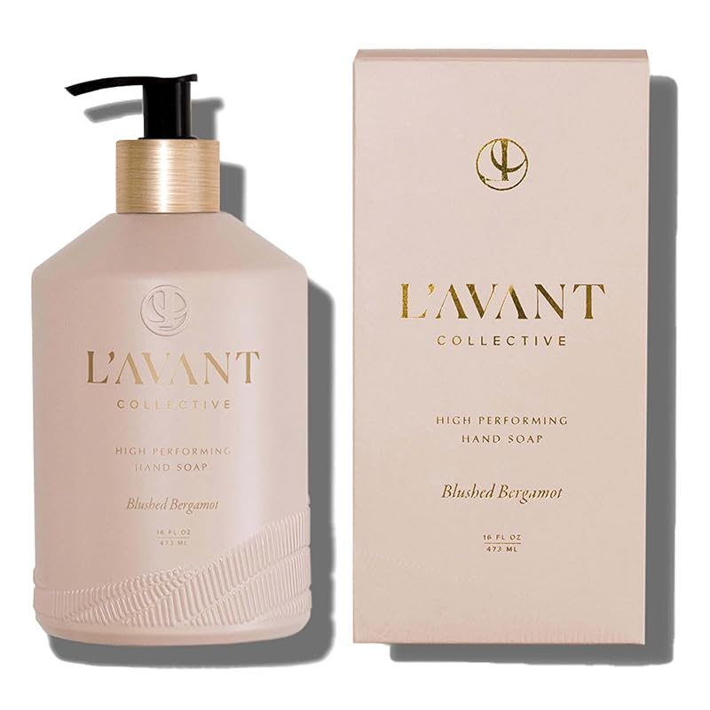 L'AVANT Collective Blushed Bergamot Plant-Based Hand Soap 16oz Refillable Glass Bottle