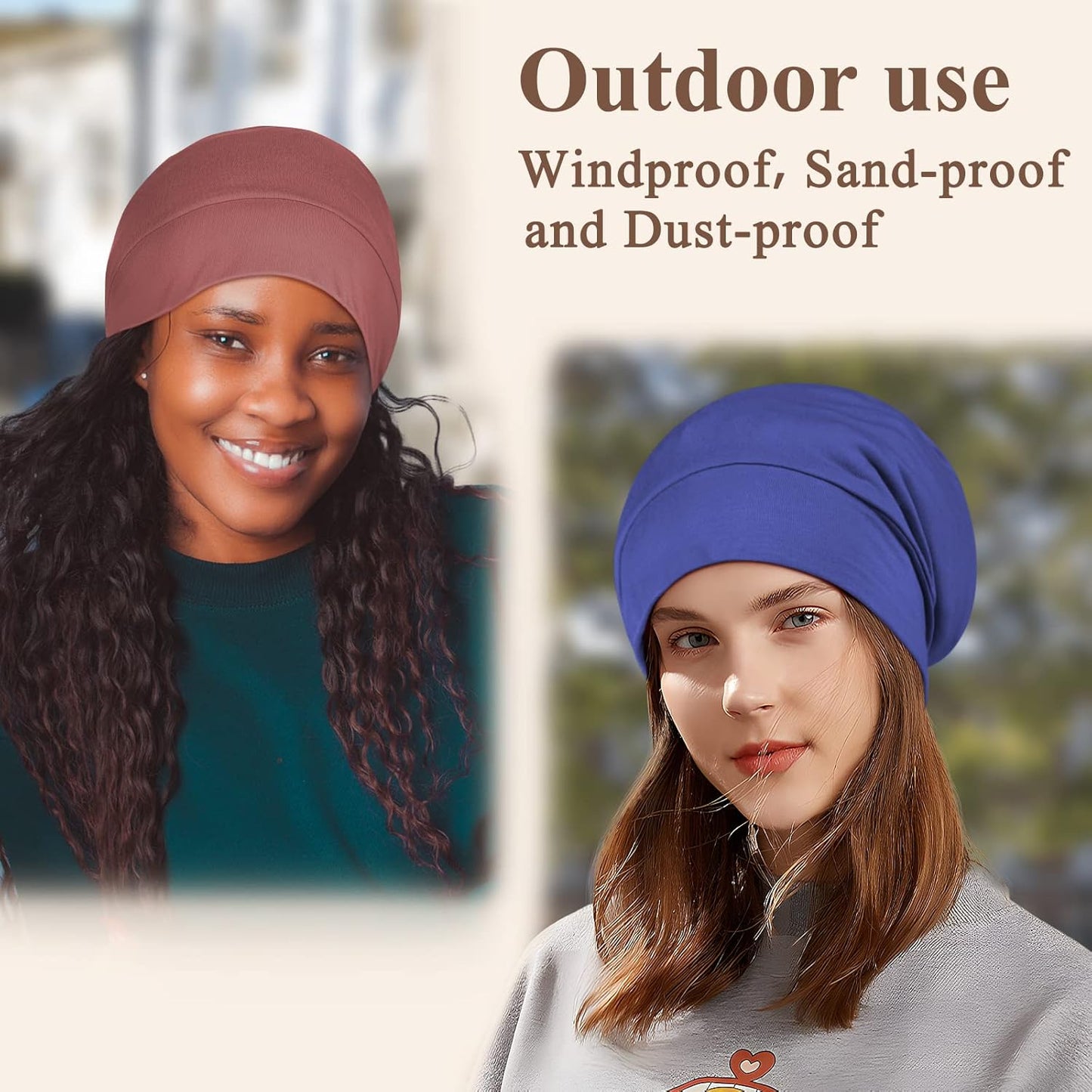 100% Silk Dreadlock Cap & Bonnet for Sleeping - Extra Large Hair Cover for Men & Women