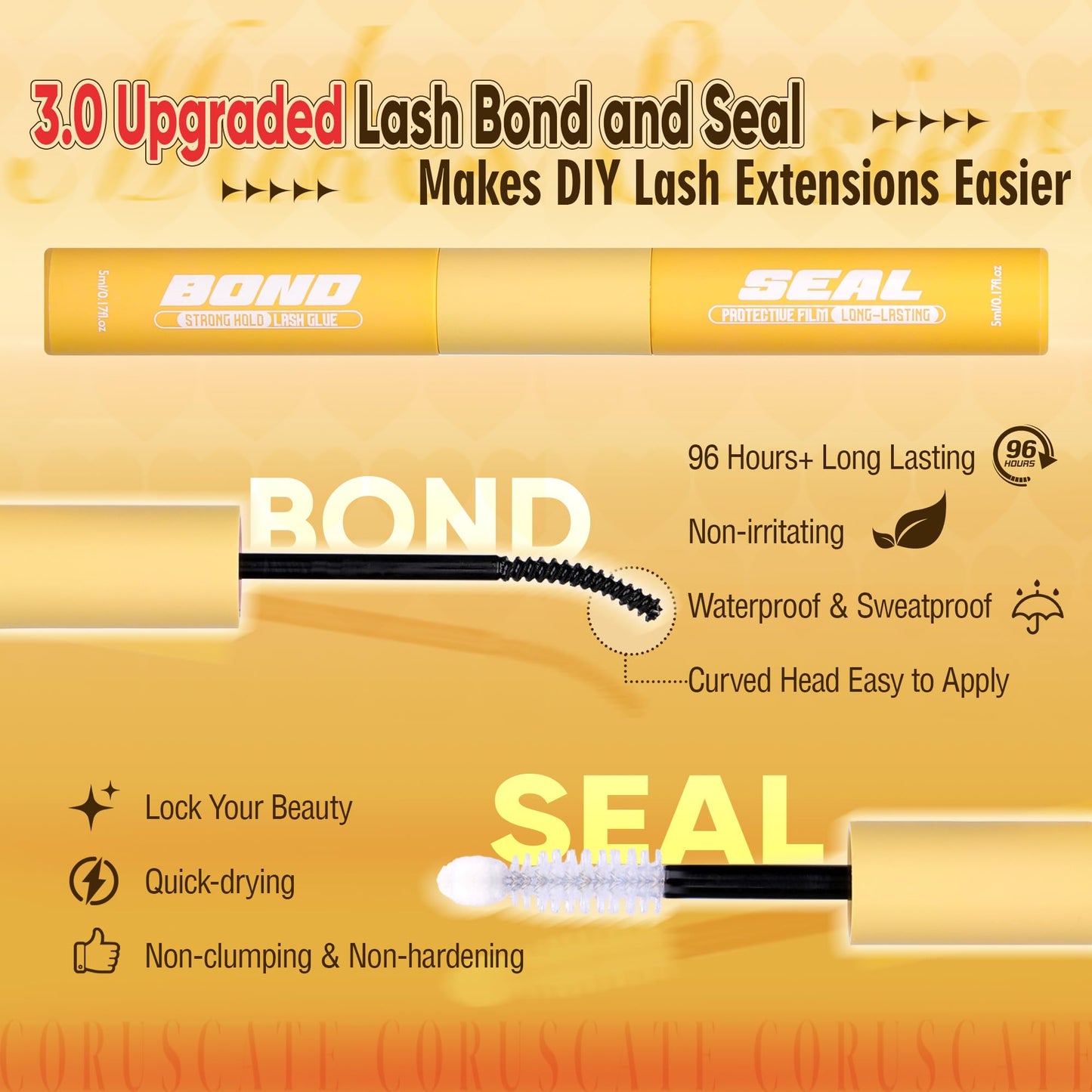 JIMIRE Thick Lash Clusters Kit 12-24MM 200D Volume Cluster Eyelash Extensions Kit with Lash Bond and Seal D Curly Long Eyelash Clusters Kit Easy to Use Beginners Friendly