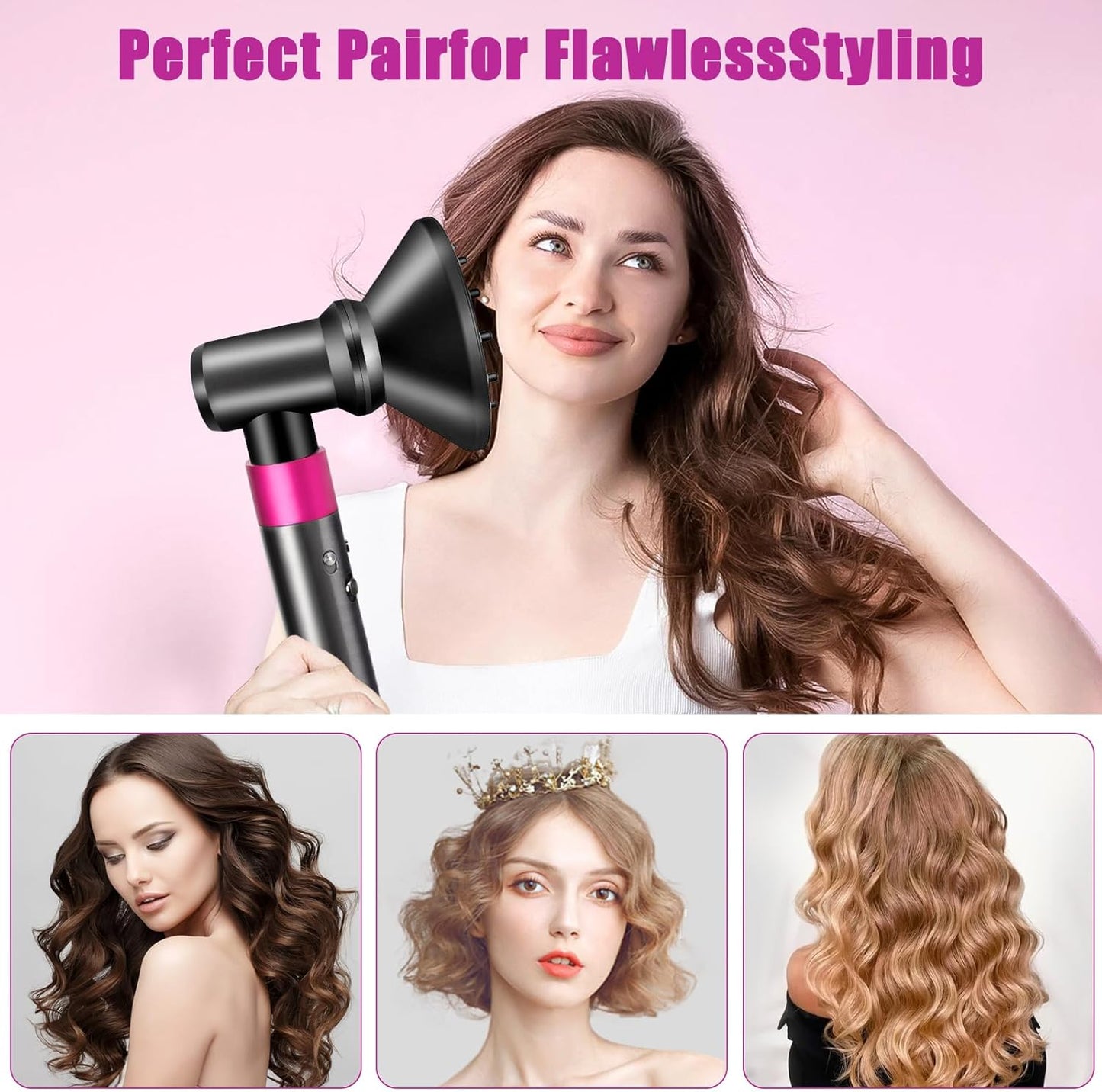 Dyson Airwrap Diffuser & Adaptor Set - Transform Your Styler into a Hair Dryer