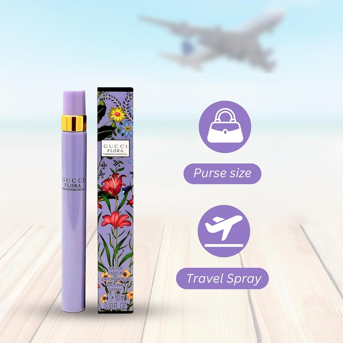 Gucci Flora Gorgeous Magnolia Mini Perfume for Women - 0.16 Fl Oz EDP