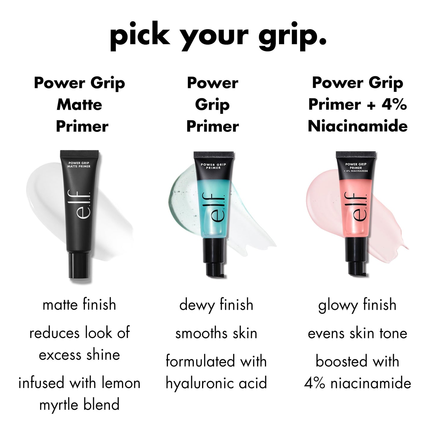 e.l.f. Power Grip Primer, Gel-Based & Hydrating Face Primer For Smoothing Skin & Gripping Makeup, Moisturizes & Primes, 0.811 Fl Oz (24 ml.)