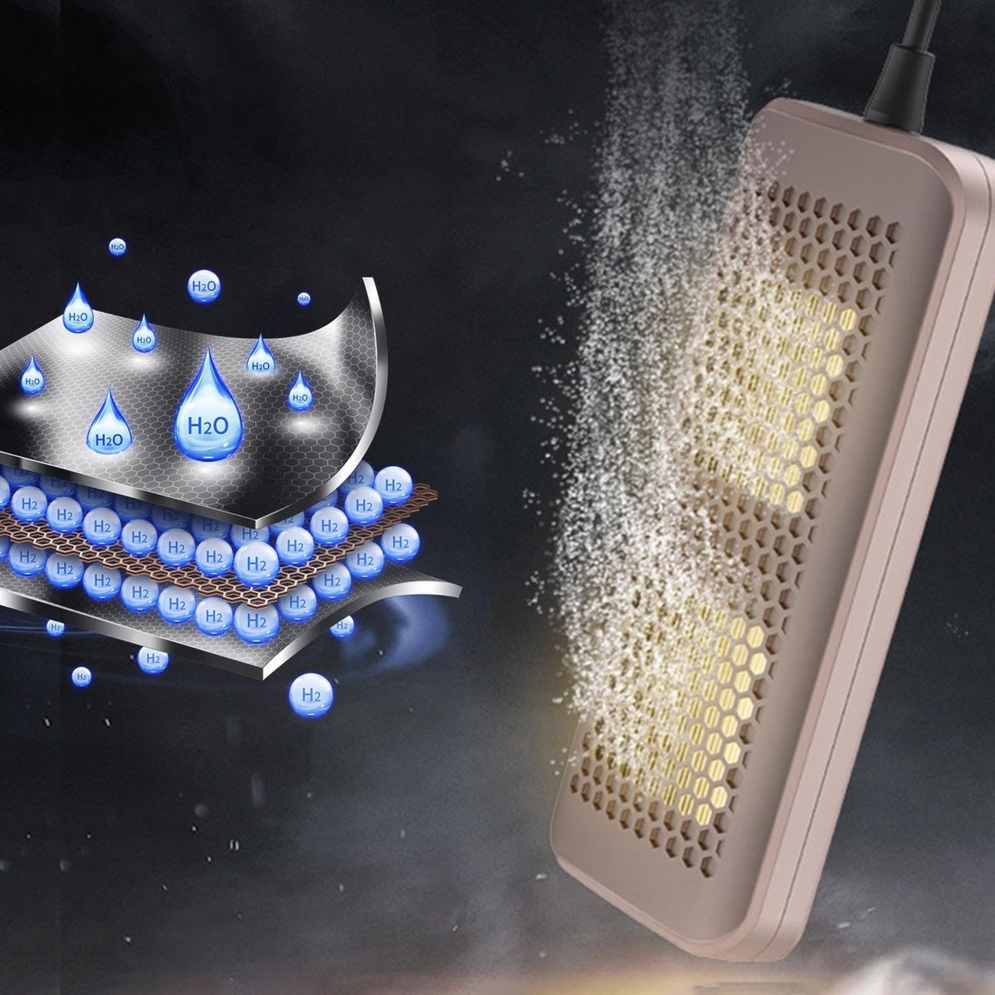 Hydrogen Foot Bath SPA Machine - Ionic Foot Bath Detox Machine, SPE PEM Technology, 5000PP High Concentration, for Foot and Body Care