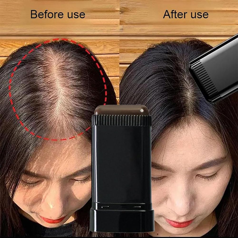 Carylook Hair Color Stick, 2025 Upgraded Waterproof and Sweat-Proof Hair Dye, Portable Hair Color Touch-Up stick with Comb, 2-in-1 Touch-Up Comb for Gray Hair Coverage (Coffee, 1)