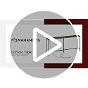 MAHANCRIS Rustic Brown 70.9" Console Table with Charging Station, Slim Entryway Sofa Table with Power Outlets