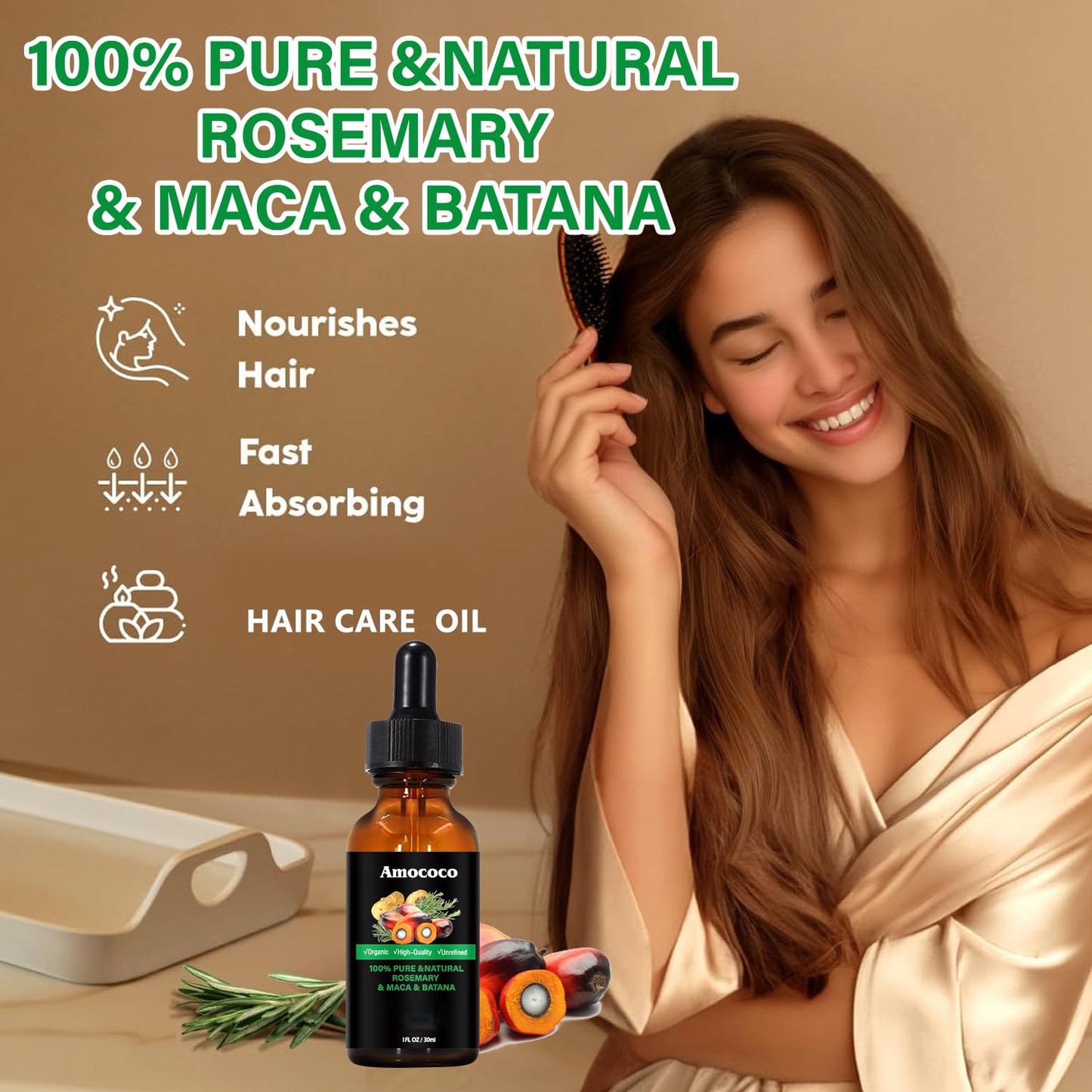 Amococo Batana Hair Care Bundle - 150ml Mask + 30ml Oil | Natural Nourishment