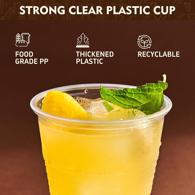 9 oz Plastic Cups, 2000 Pack – Clear Disposable Drinking Cups for Cold Beverages