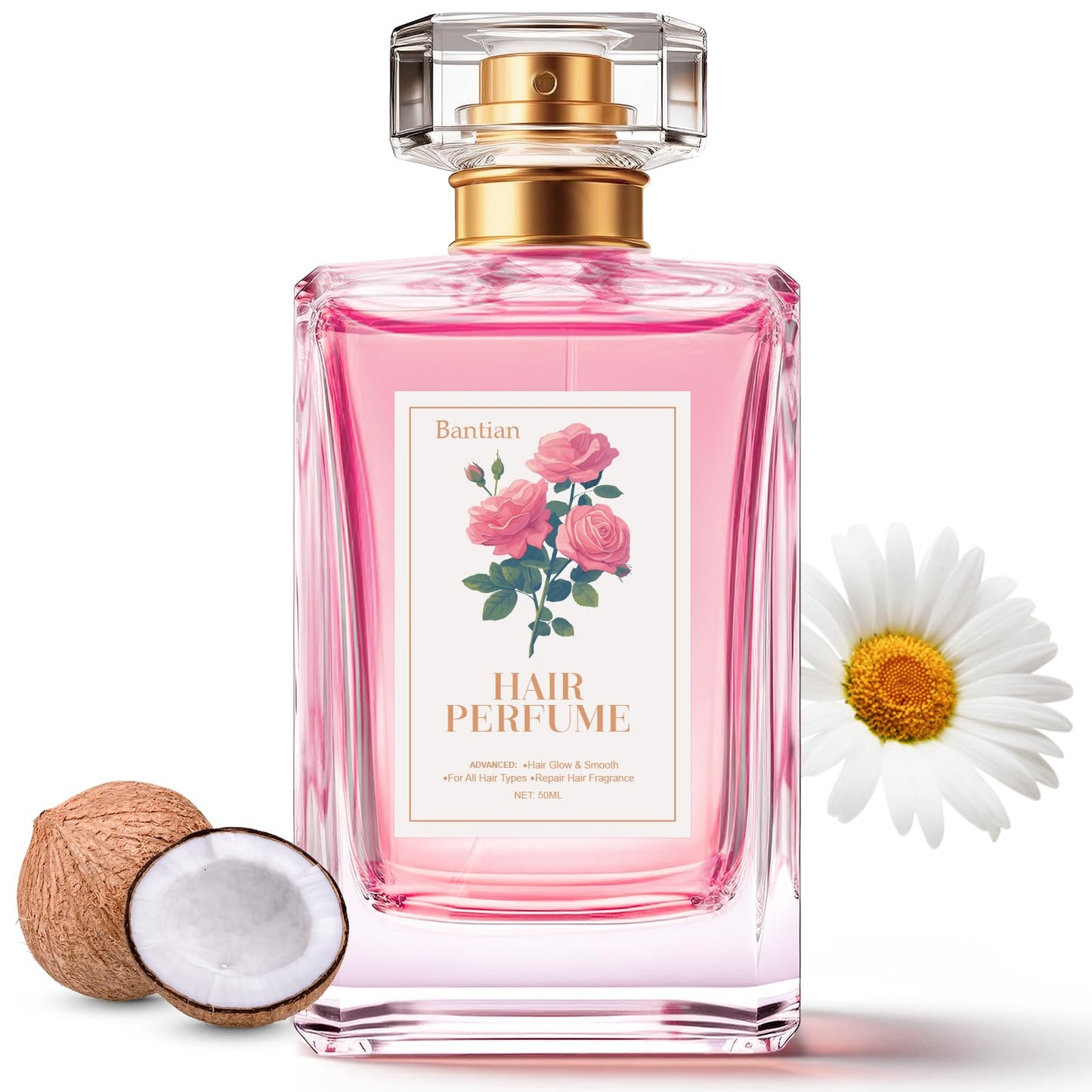 Hair Perfume for Women,Pheromones Perfumes,Long Lasting & Attractive, Hair Essential Oils Perfume-Nourishing & Hydrating, Hair Shine Spray with Honey for Sweet Scent, 1.69 Fl Oz